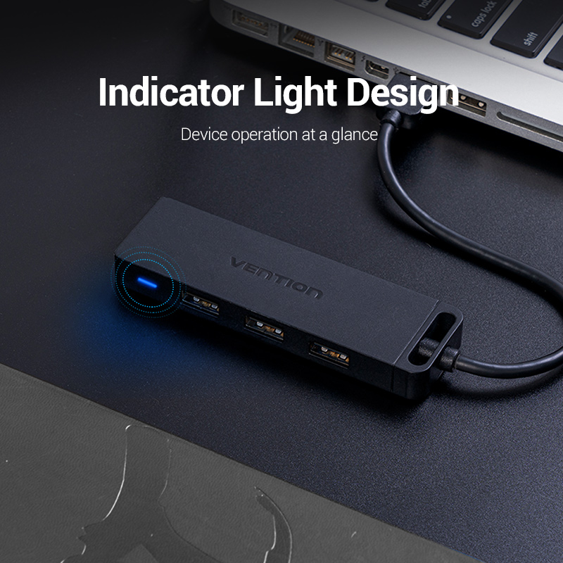 Vention USB Hub 2.0 with Power High Speed 0.5M (CHMBD)