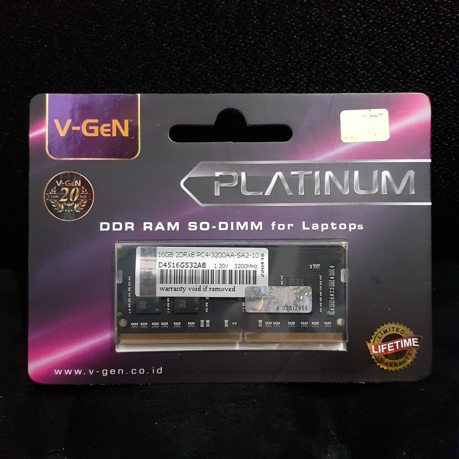 V-Gen SODIM DDR4 16GB 3200