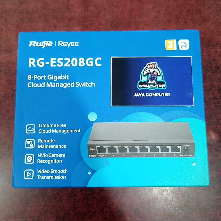 Ruijie RG-ES208GC 8 Port Gigabit Smart Cloud Managed Non-PoE Switch