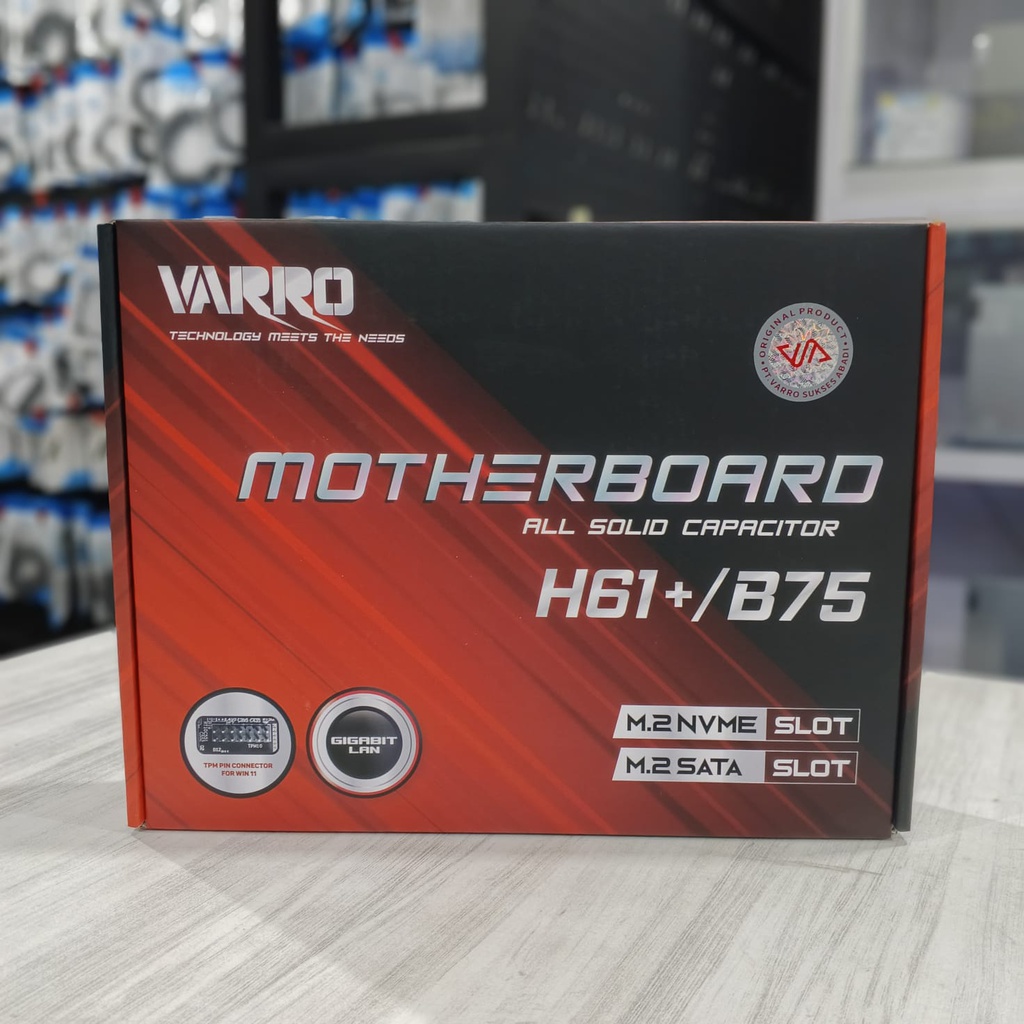 Varro Motherboard H61+/B75 NVME LGA 1155