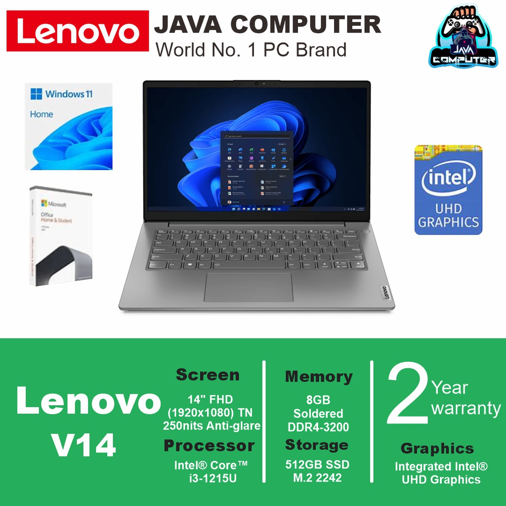 Lenovo V14 G3 IAP 82TS00DSID /i3-1215U/8GB/512GB SSD/DOS/14&quot; FHD/Iron Grey