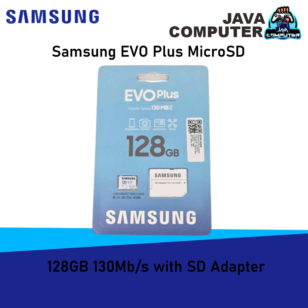 Samsung EVO Plus MicroSD 128GB 130Mb/s with SD Adapter