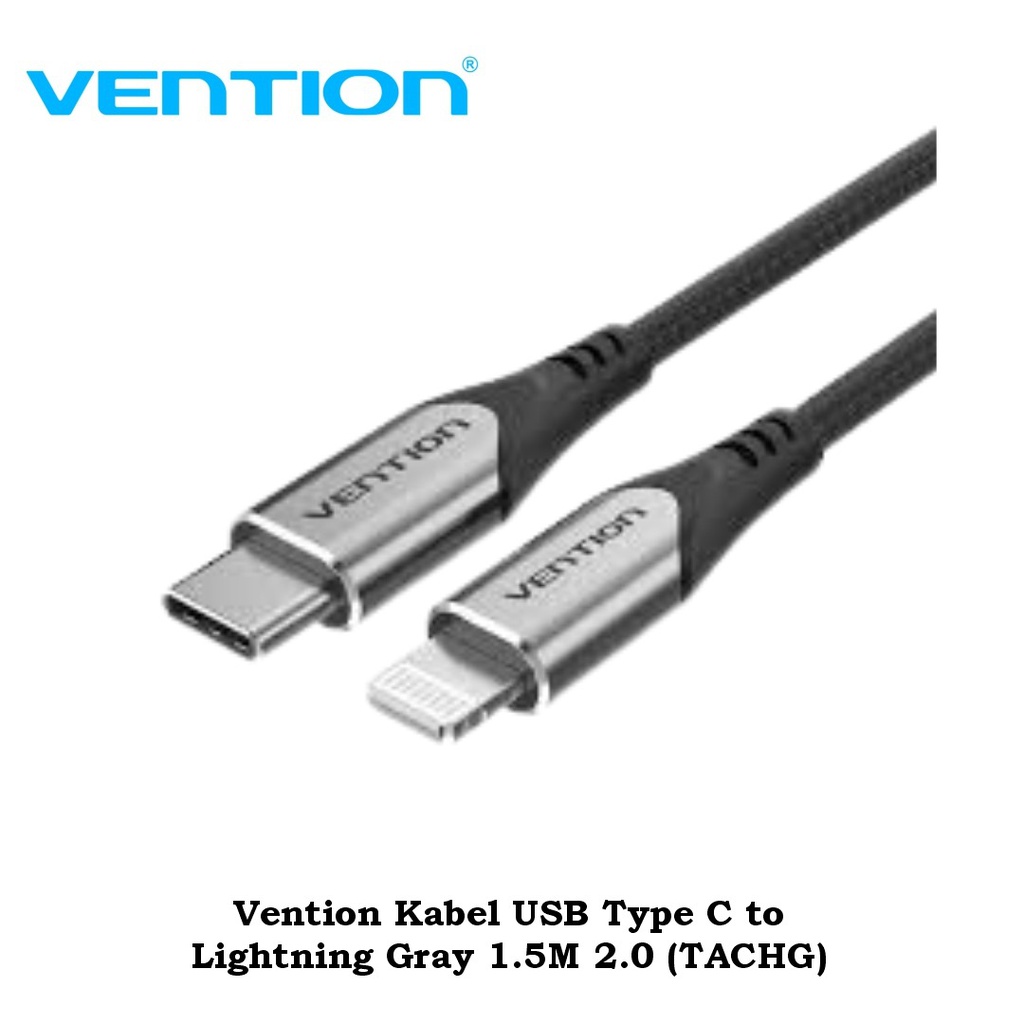 Vention Kabel USB Type C to Lightning Gray 1.5M 2.0 (TACHG)