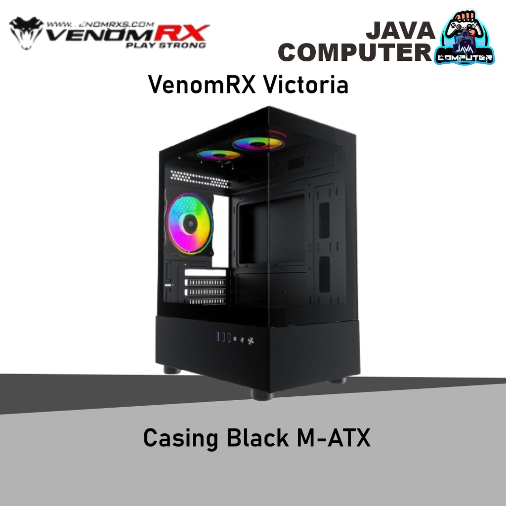 VenomRX Victoria Casing Black M-ATX