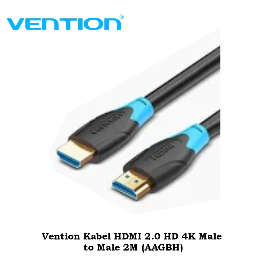 Vention Kabel HDMI 2M 2.0 HD 4K Male to Male (AAGBH)