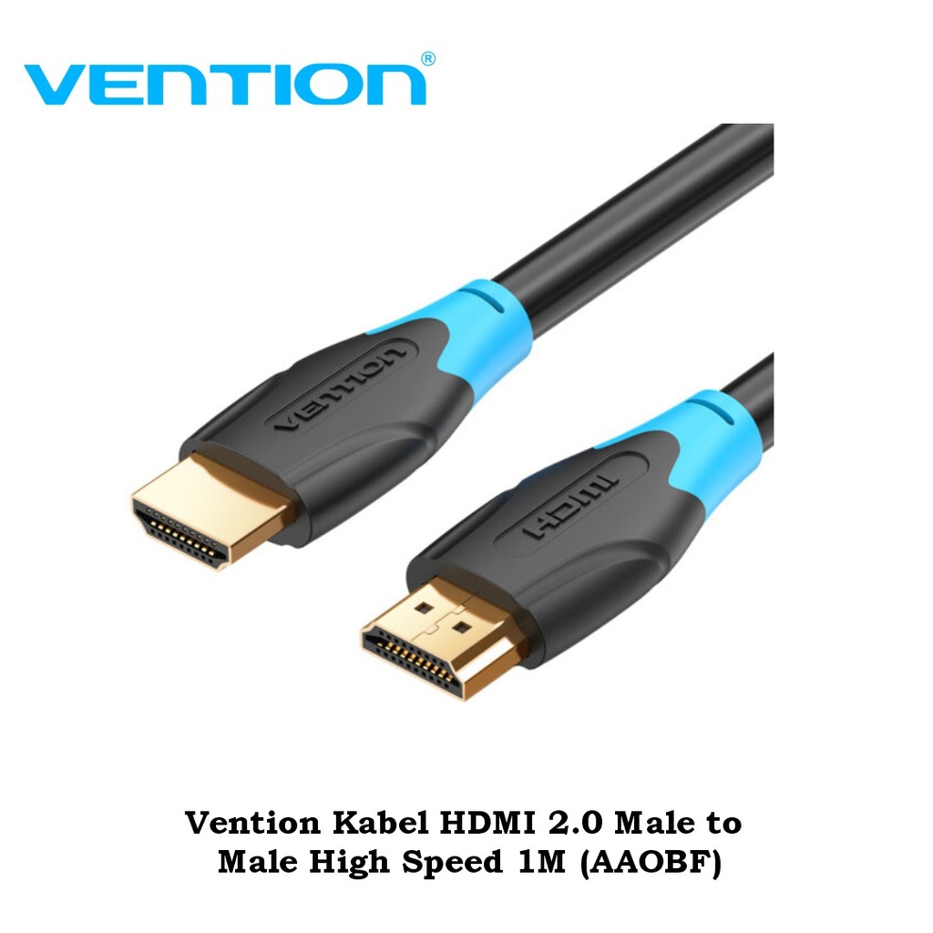 Vention Kabel HDMI 1M 2.0 Male to Male High Speed (AAOBF)