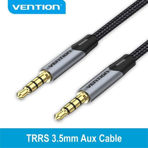 Vention Kabel Audio Male to Male 3.5mm Stereo Hi-Fi Braided 2M (BAQHH)