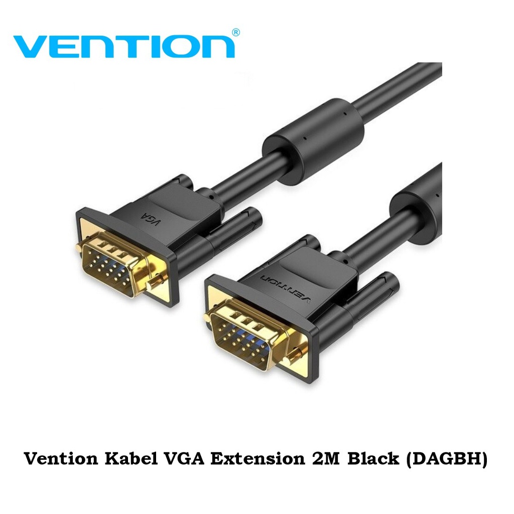 Vention Kabel VGA Extension 2M Black (DAGBH)