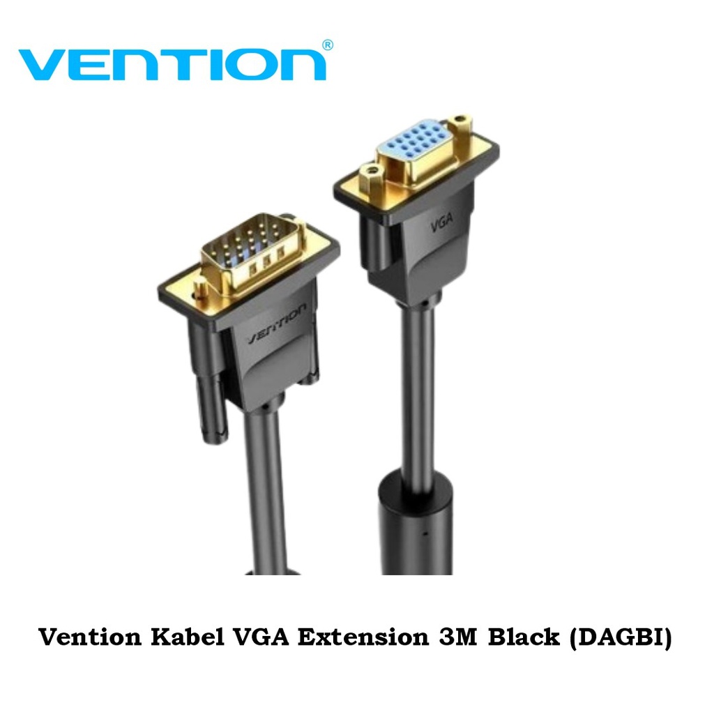 Vention Kabel VGA Extension 3M Black (DAGBI)