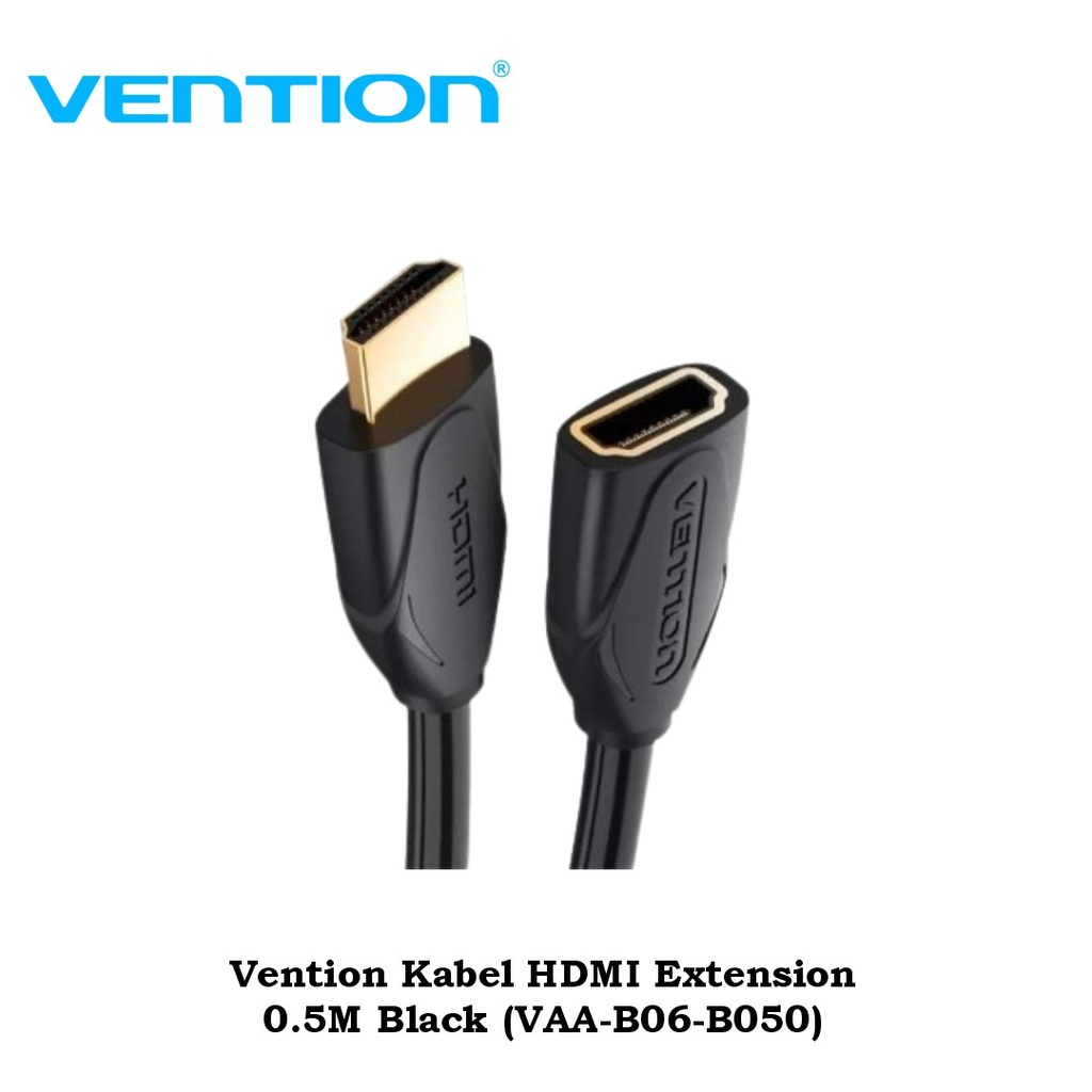 Vention Kabel HDMI Extension 0.5M Black (VAA-B06-B050)