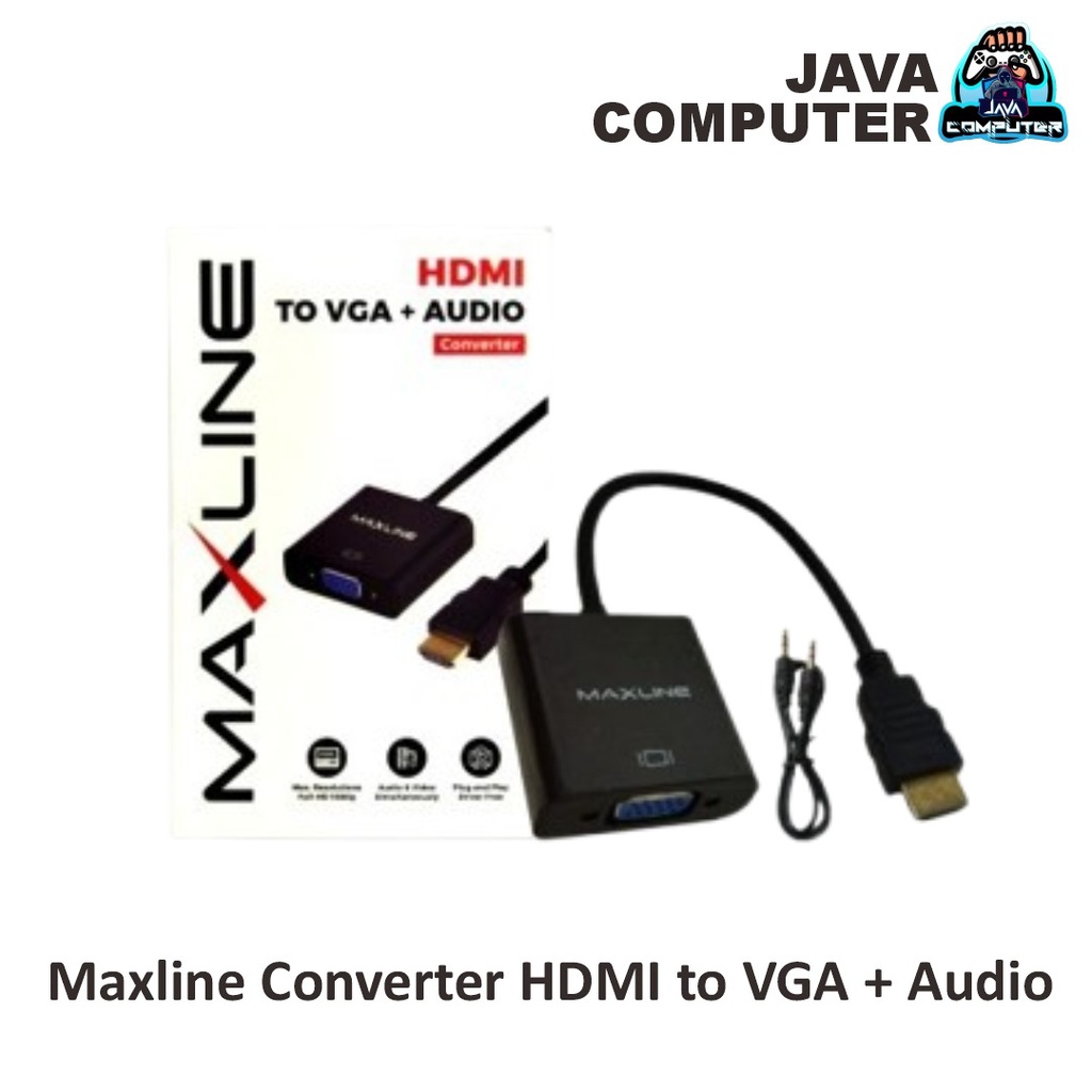 Maxline Converter HDMI to VGA + Audio