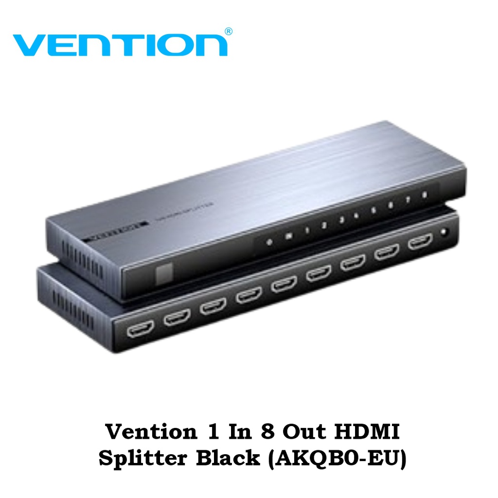 Vention 1 In 8 Out HDMI Splitter Black (AKQB0-EU)