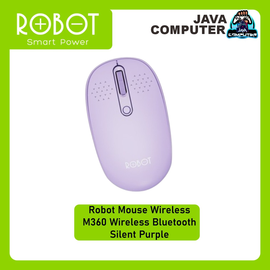 Robot Mouse Wireless M360 Wireless Bluetooth Silent Purple