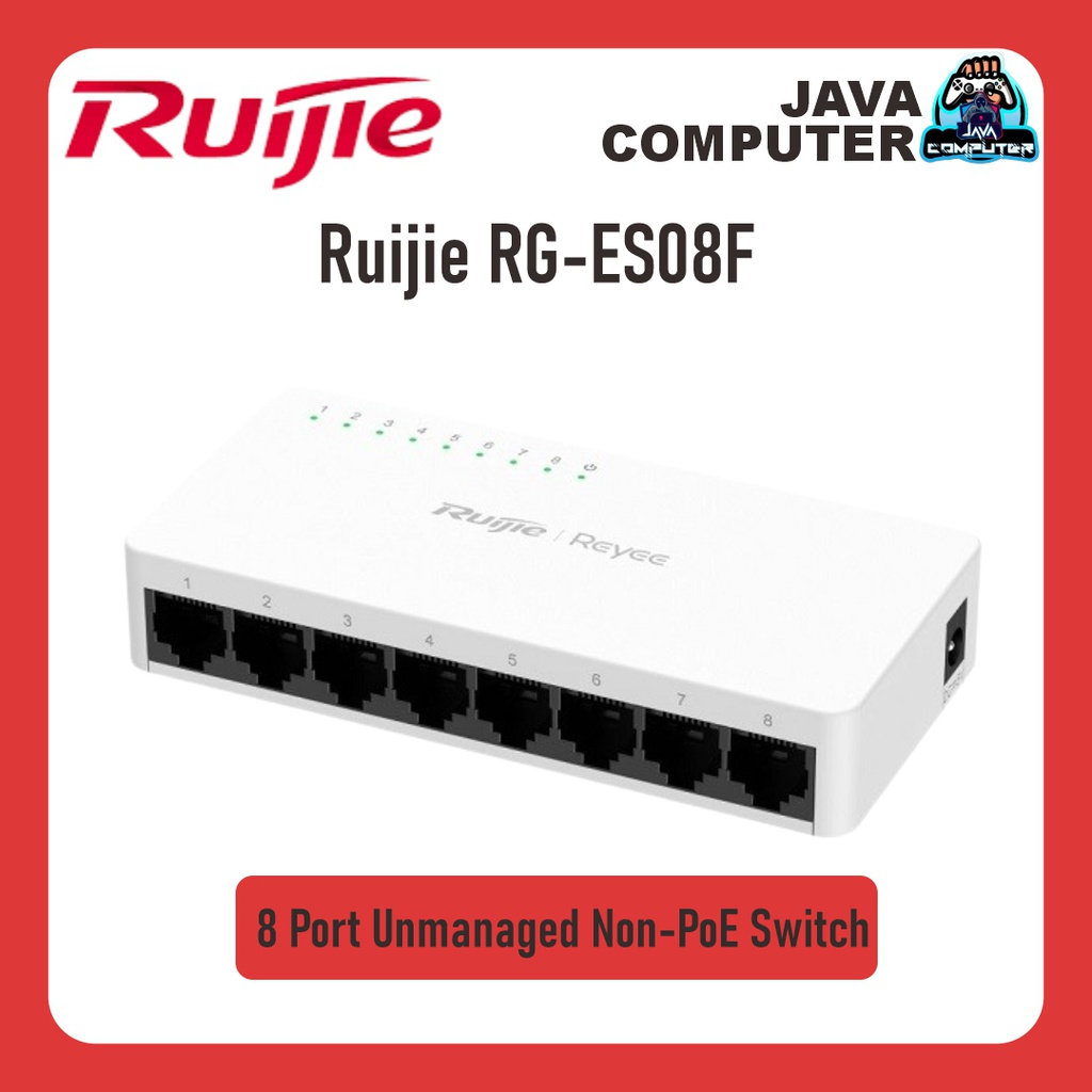 Ruijie RG-ES08F 8 Port Unmanaged Non-PoE Switch