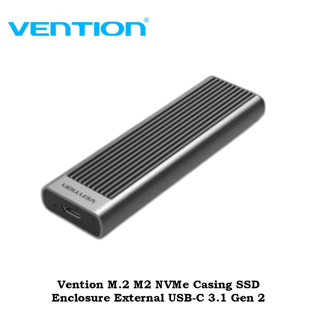Vention M.2 M2 NVMe Casing SSD Enclosure External USB-C 3.1 Gen 2 (KPKH0)