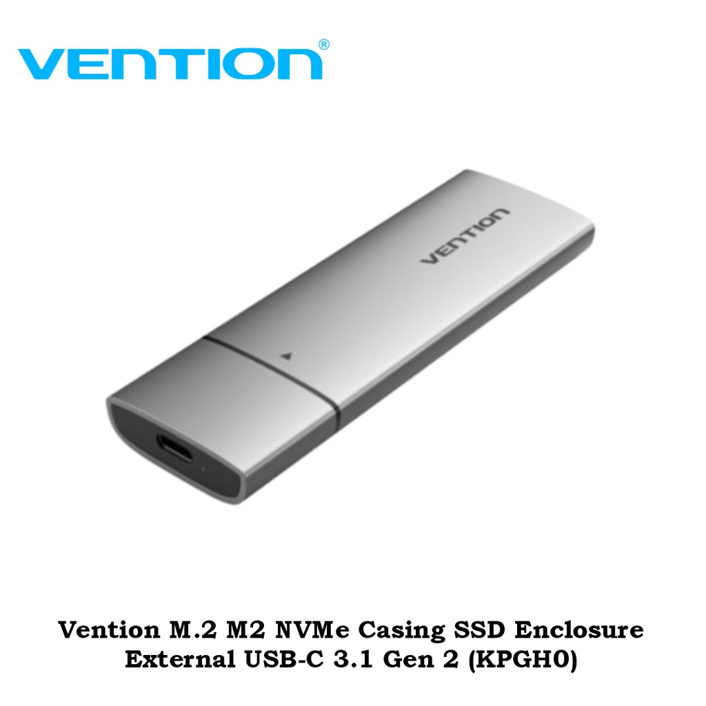 Vention M.2 M2 NVMe Casing SSD Enclosure External USB-C 3.1 Gen 2 (KPGH0)