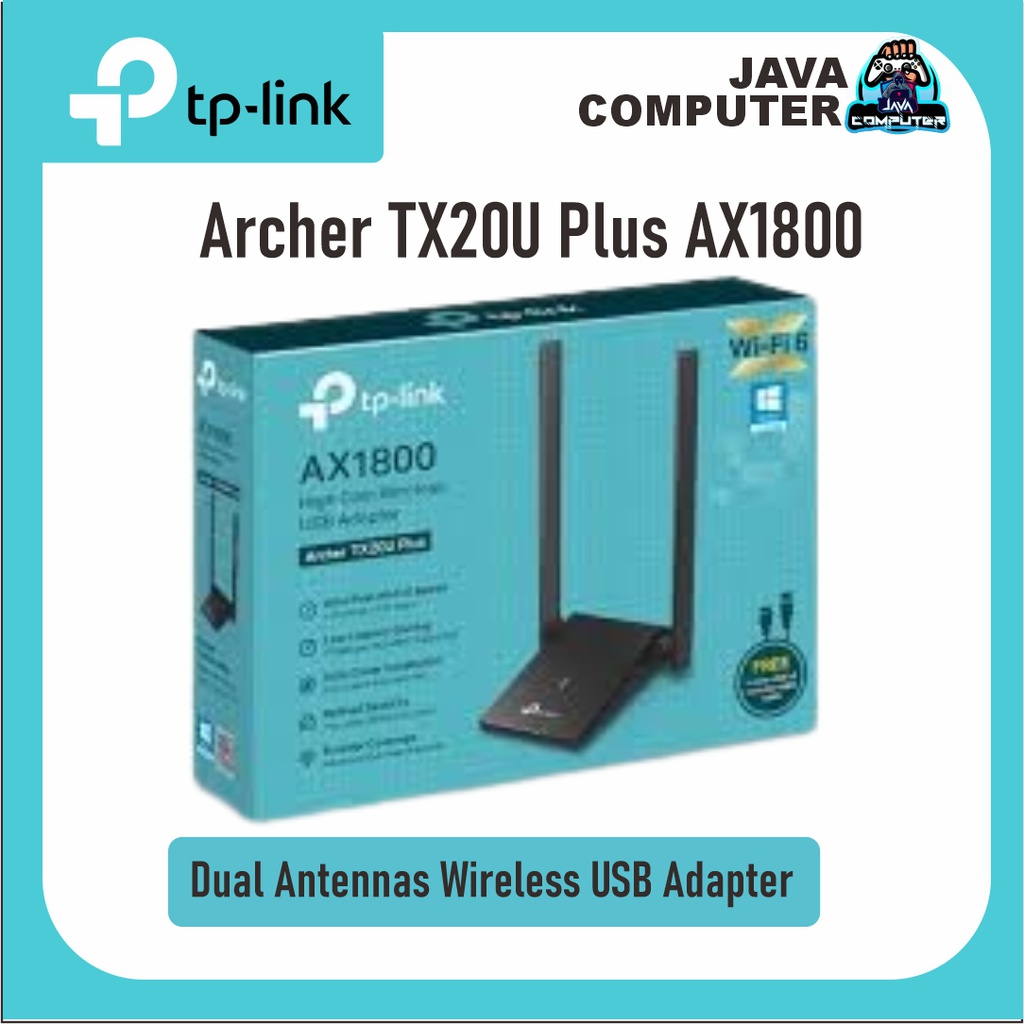 Tp-Link Archer TX20U Plus AX1800 Dual Antennas Wireless USB Adapter