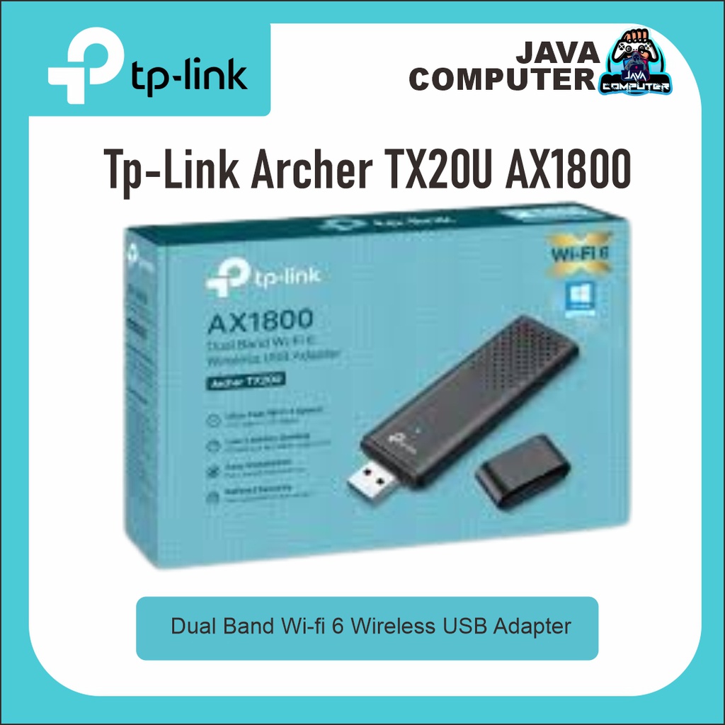 Tp-Link Archer TX20U AX1800 Dual Band Wi-fi 6 Wireless USB Adapter