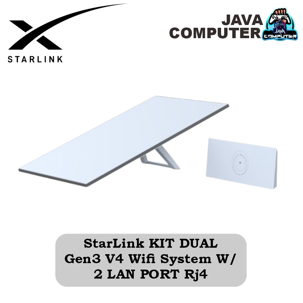 Starlink KIT DUAL Gen3 V4 Wifi System W/ 2 LAN PORT RJ45