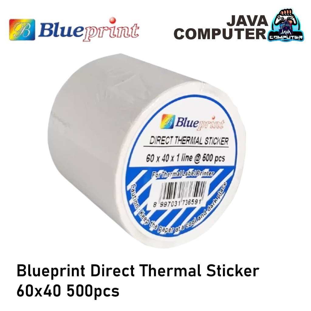 Blueprint Direct Thermal Sticker 60x40 500pcs