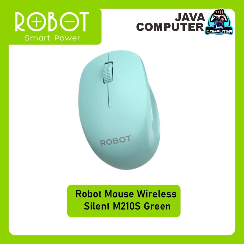 Robot Mouse Wireless Silent M210S Green