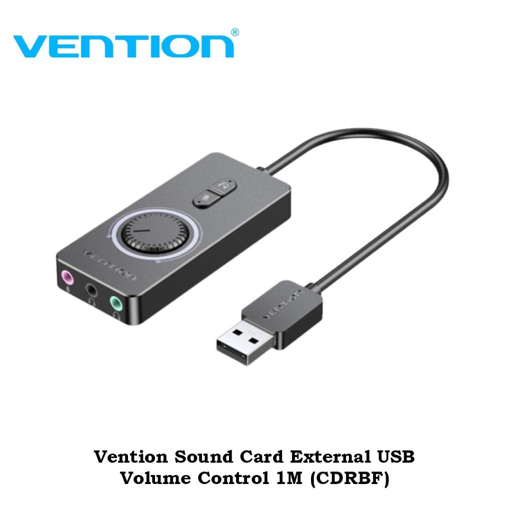 Vention Sound Card External USB Volume Control 1M (CDRBF)