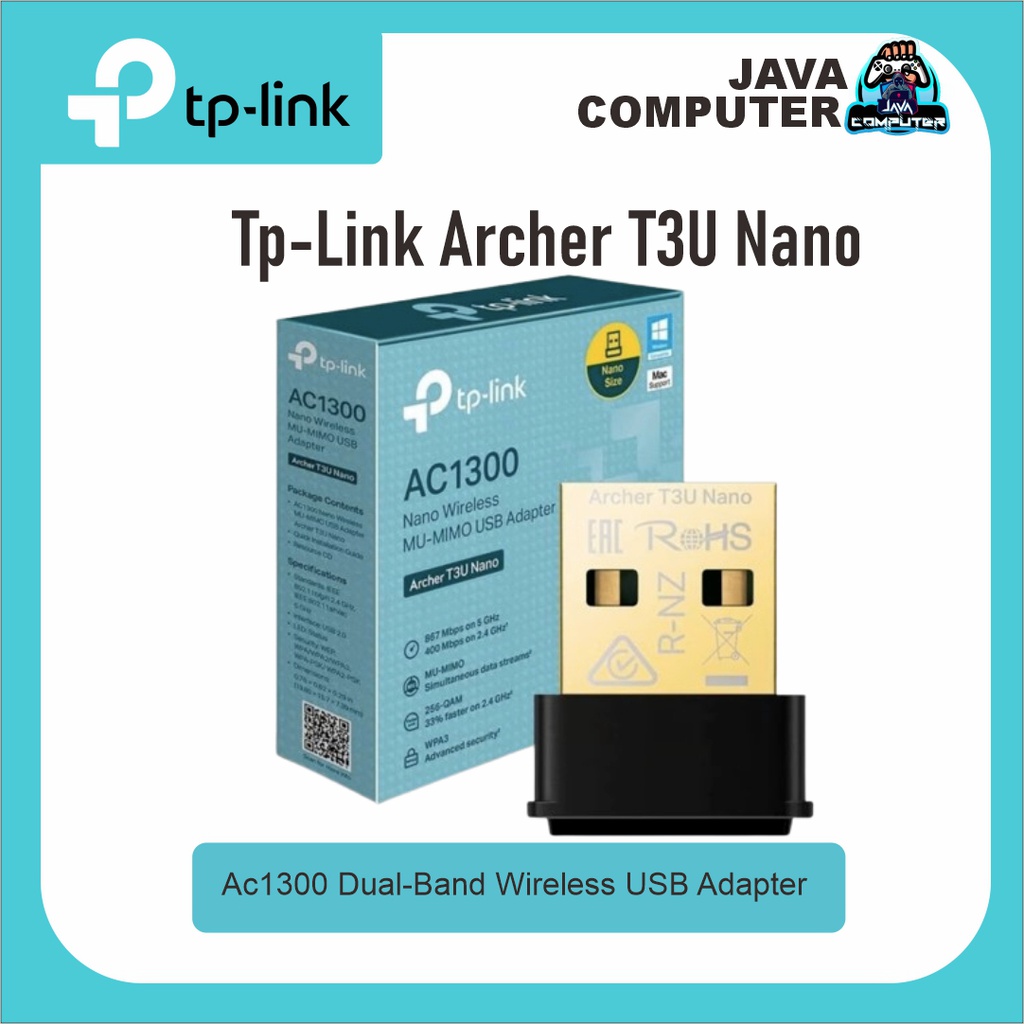 Tp-Link Archer T3U Nano AC1300 Dual-Band Wireless USB Adapter