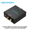 Vention Digital to Analog Converter Toslink Coaxial to 3.5mm Aux 2-RCA (BDFB0)