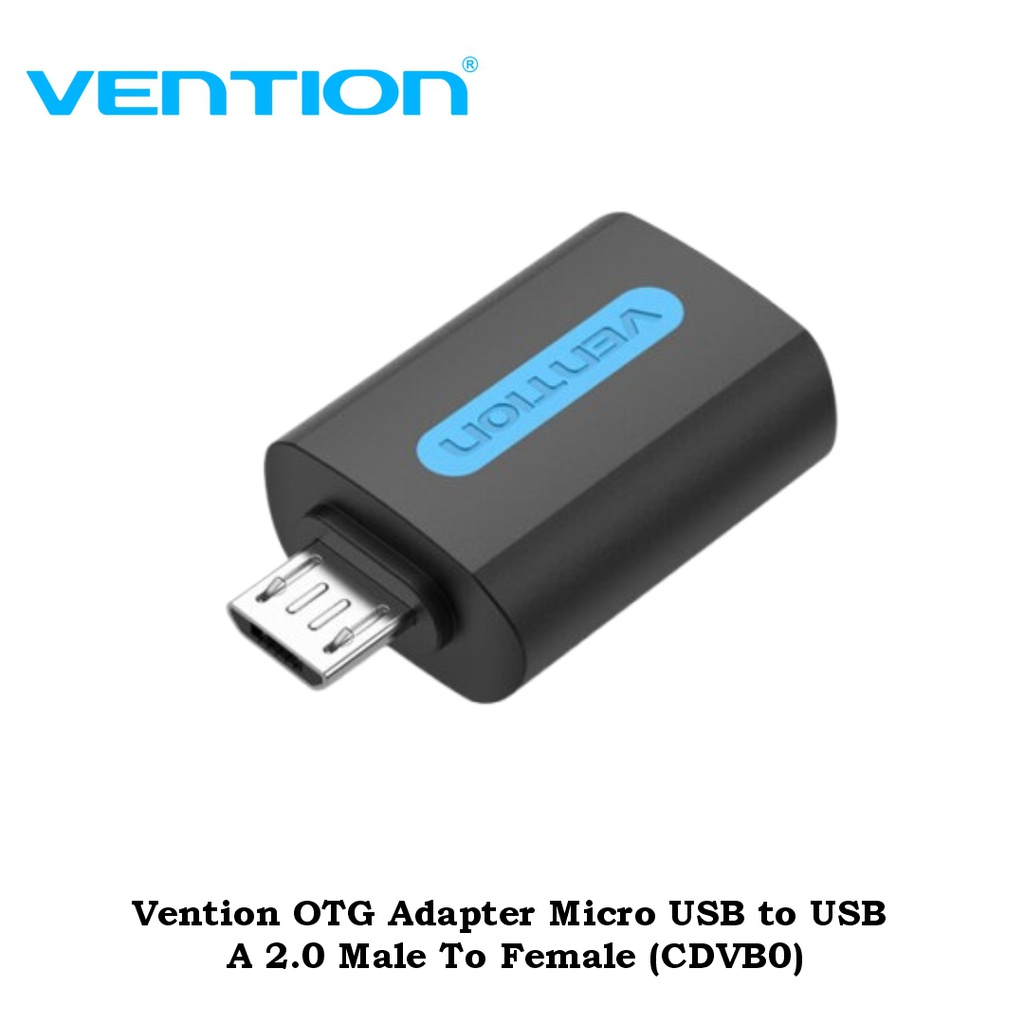 Vention OTG Adapter Micro USB to USB A 2.0 Male To Female (CDVB0)
