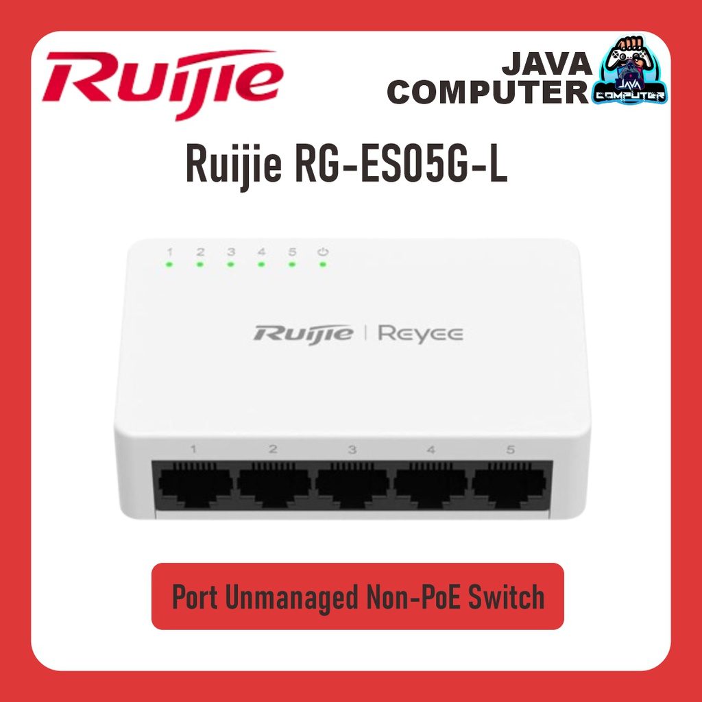 Ruijie RG-ES05G-L 5 Port Unmanaged Non-PoE Switch