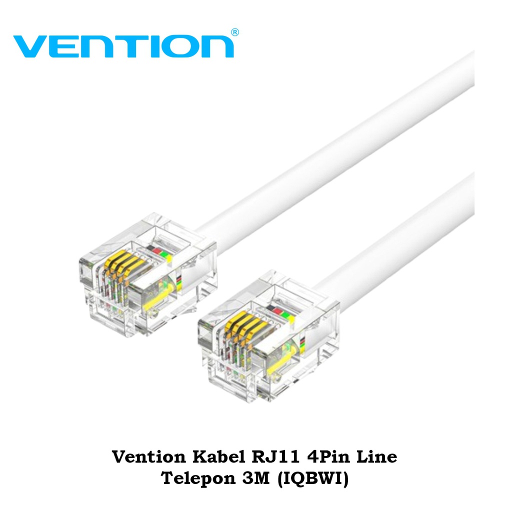 Vention Kabel RJ11 4Pin Line Telepon 3M (IQBWI)