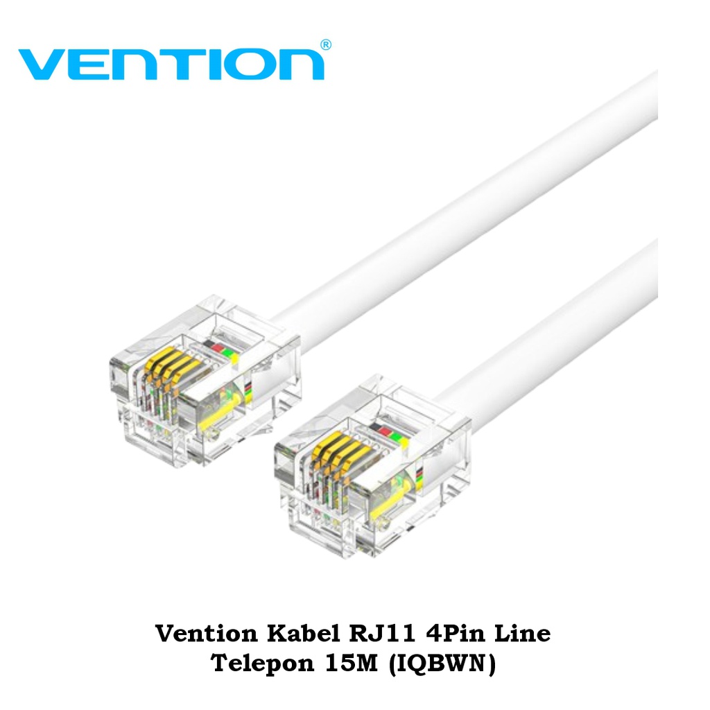 Vention Kabel RJ11 4Pin Line Telepon 15M (IQBWN)