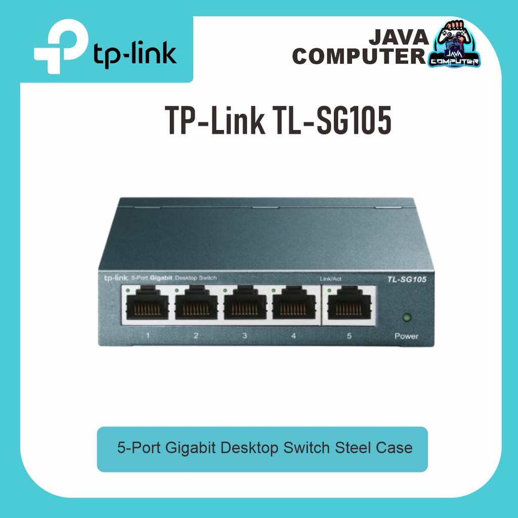 TP-Link TL-SG105 5-Port Gigabit Desktop Switch Steel Case