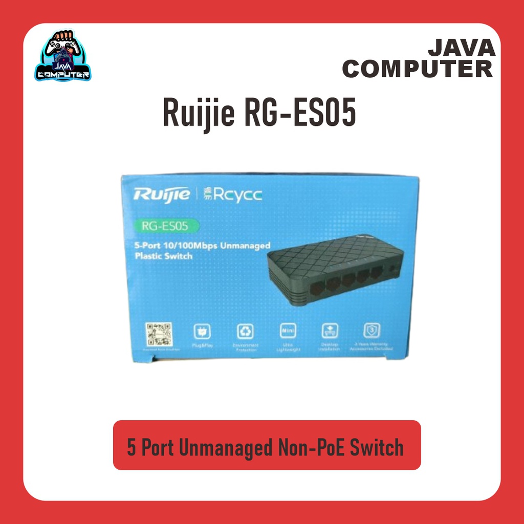 Ruijie RG-ES05 5 Port Unmanaged Non-PoE Switch