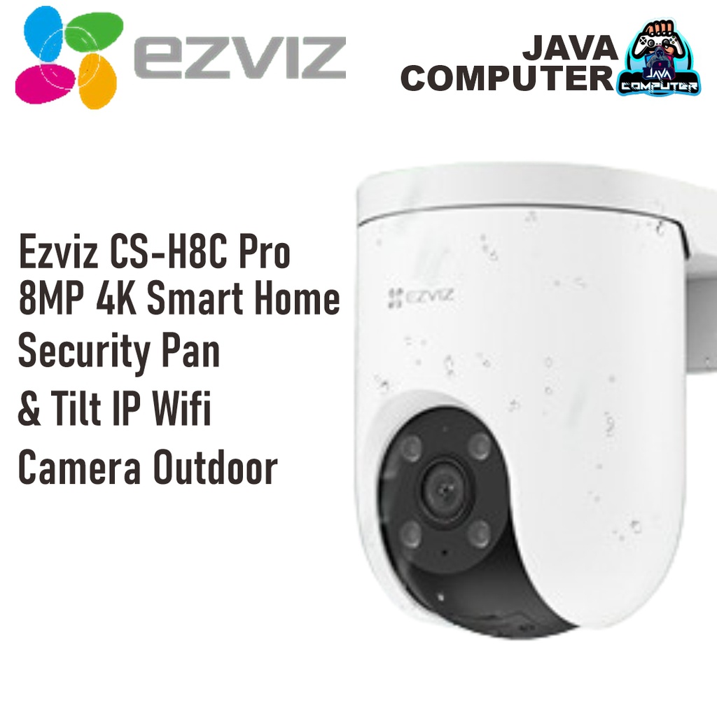 Ezviz CS-H8C Pro 8MP 4K Smart Home Security Pan &amp; Tilt IP Wifi Camera Outdoor