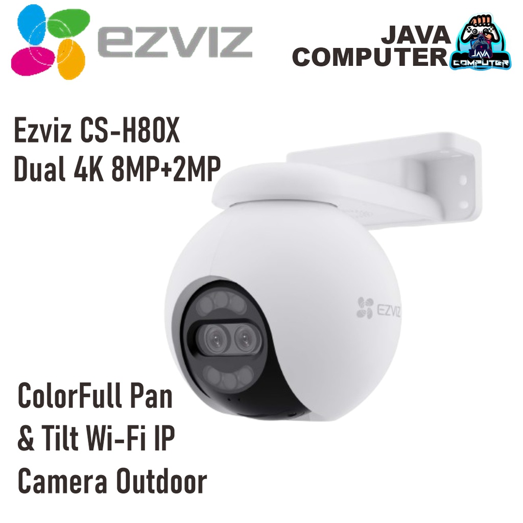 Ezviz CS-H80X Dual 4K 8MP+2MP ColorFull Pan &amp; Tilt Wi-Fi IP Camera Outdoor