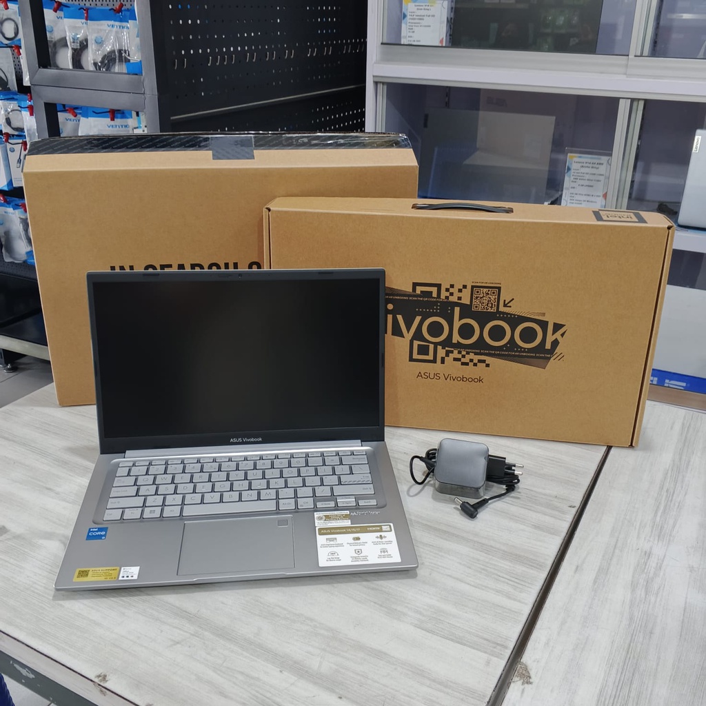 Asus VivoBook 14 A1404VA-VIPS3853M Intel Core i3-1315U/8GB/512GB SSD/Win11+OHS+M365B/14.0″ FHD/Transparent Silver (BAG)