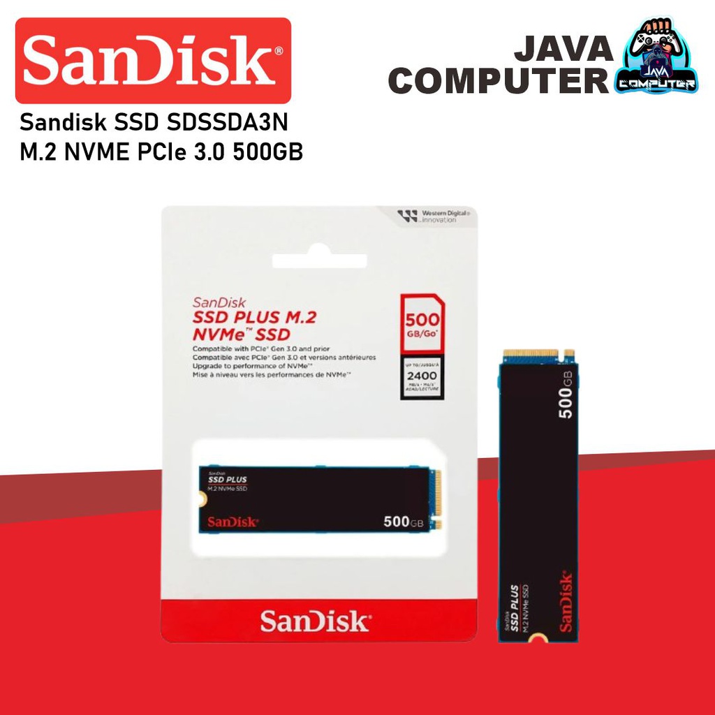 Sandisk SSD SDSSDA3N M.2 NVME PCIe 3.0 500GB