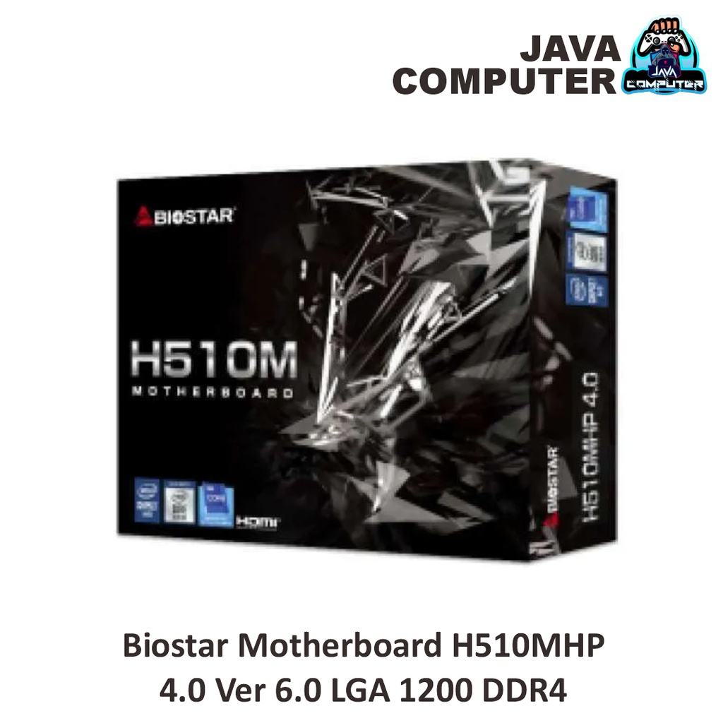 Biostar Motherboard H510MHP 4.0 Ver 6.0 LGA 1200 DDR4