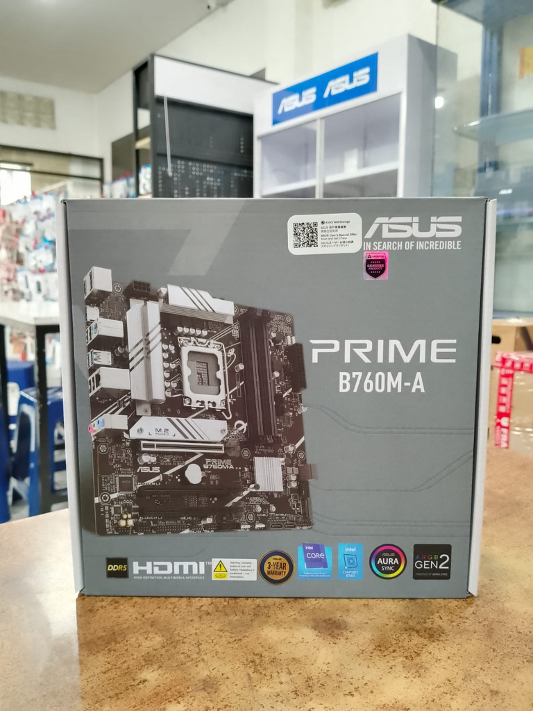 Asus Motherboard Prime B760M-A LGA 1700 DDR5