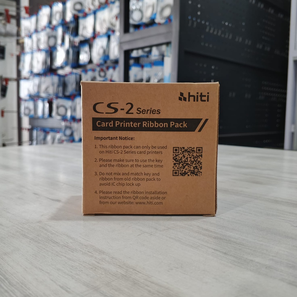 HITI Ribbon Black Cartridge CS-200E Series YMCKO 1000 Print