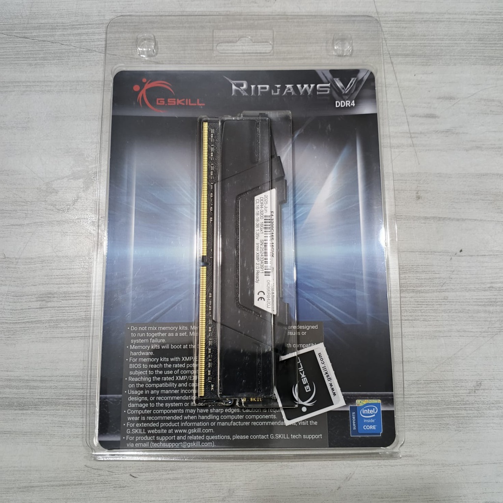 G.SKILL F4-3200C16S-16GVK RipjawsV DDR4 16GB 3200