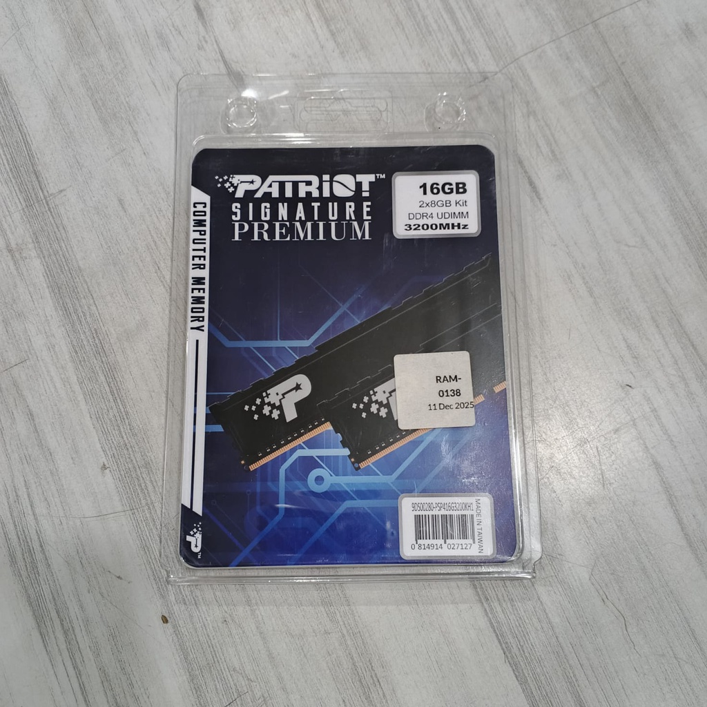 Patriot Signature Line Premium DDR4 16GB (2x8GB) 3200 PSP416G3200KH1