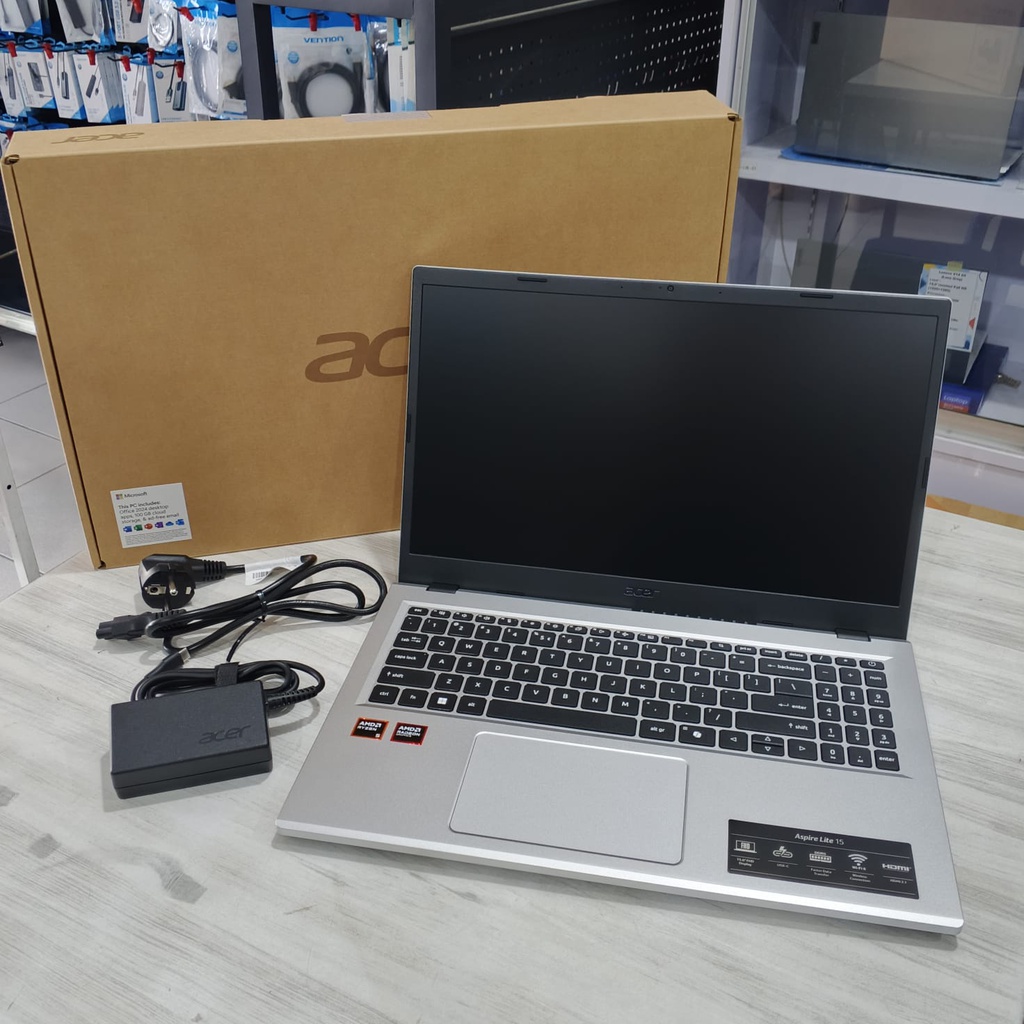 Acer Aspire Lite AL15-61P-R3QE/AMD R5-8640HS/8GB/512GB SSD/15.6" FHD/W11+OHS+M365B/Light Silver (BAG)