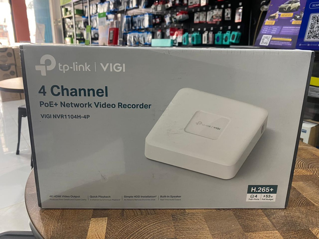 TP-Link NVR VIGI NVR1104H-4P 4 Channel POE 53W Speaker