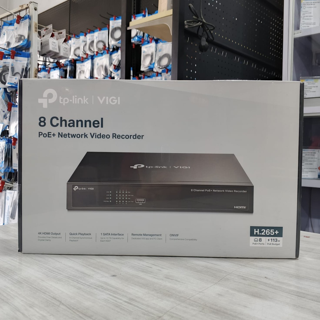 TP-Link NVR VIGI NVR1008H-8MP 8 Channel PoE+