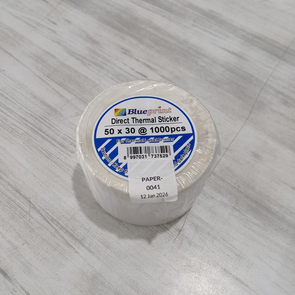 Blueprint Direct Thermal Sticker 50x30 1000pcs