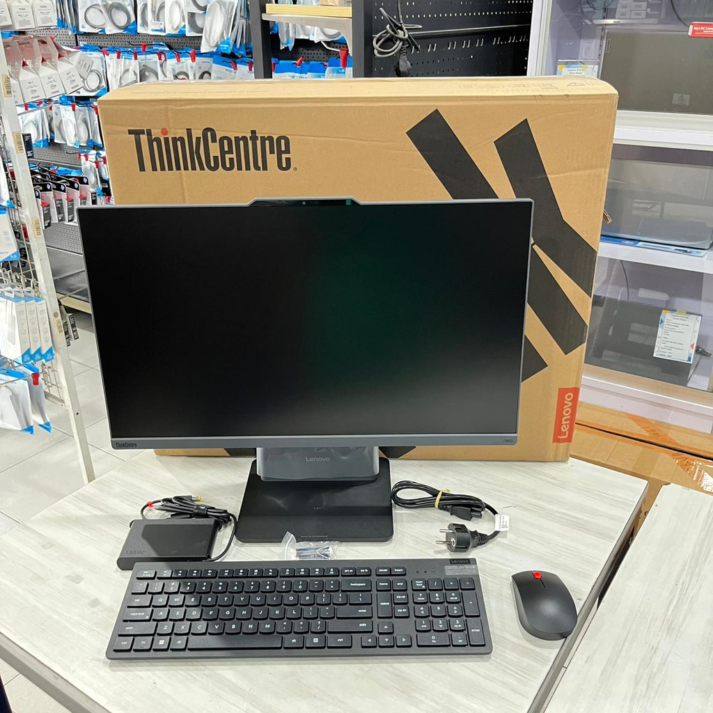 Lenovo AIO ThinkCenter Neo 50a 24 Gen 5 12SCA0F2IA Intel Core i3-1315U/8GB/512GB SSD/DOS/23.8" FHD/Luna Grey