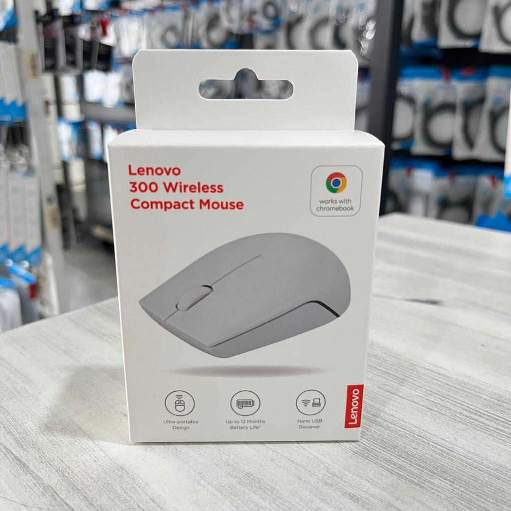 Lenovo Mouse 300 Wireless Compact Arctic Grey