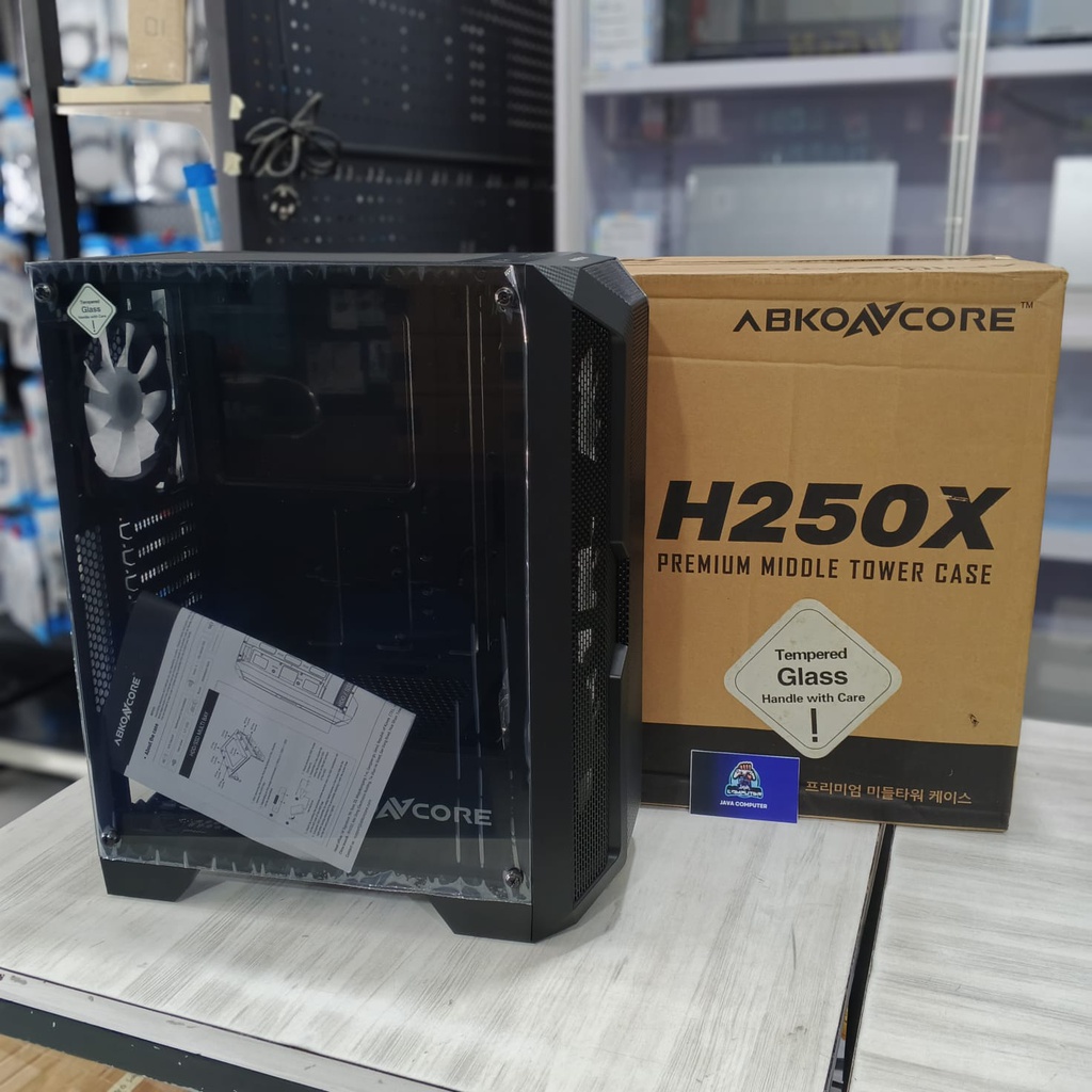 Abkoncore Casing H250X Helios ATX Incl 4 RGB Fan